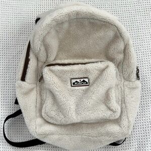 KAVU Cream Sherpa Backpack